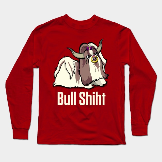 Bull Shiht Long Sleeve T-Shirt by binarygod